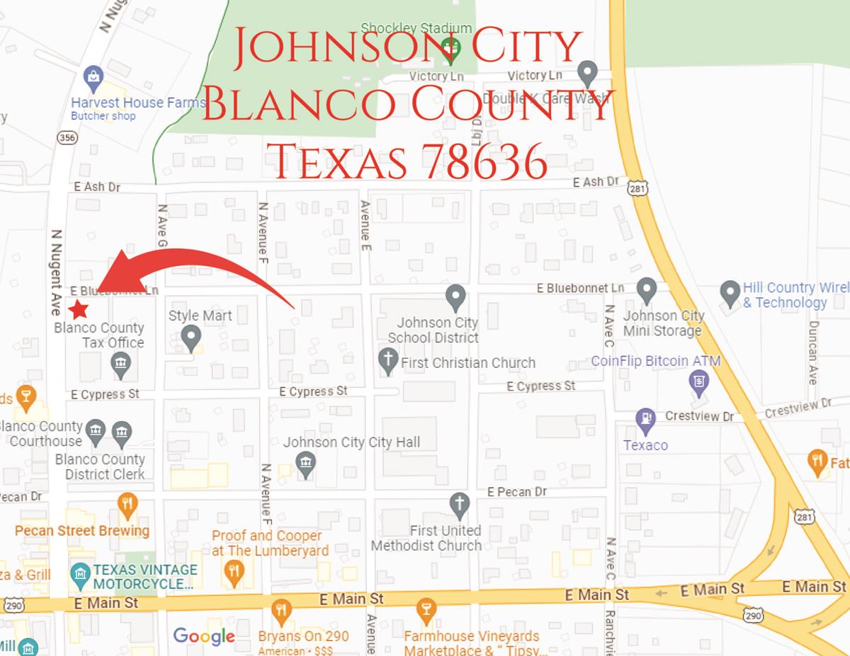 Blanco County Map